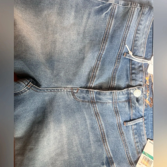 SEVEN 7 sz 16 Stretch light blue Denim TUMMYLESS JEANS Skinny High Waist - Picture 3 of 3